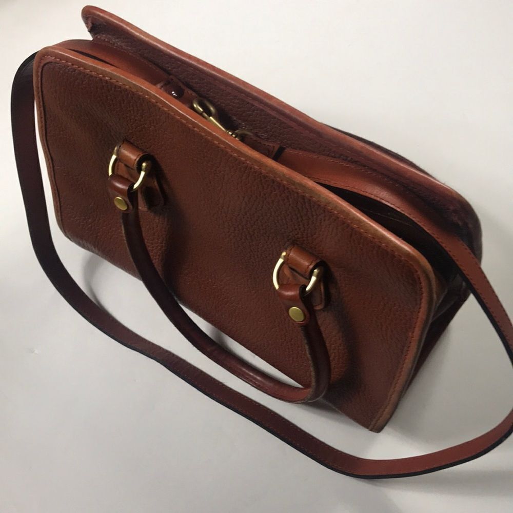 Leather Liz Claiborne Co Vintage Brown Women Bag